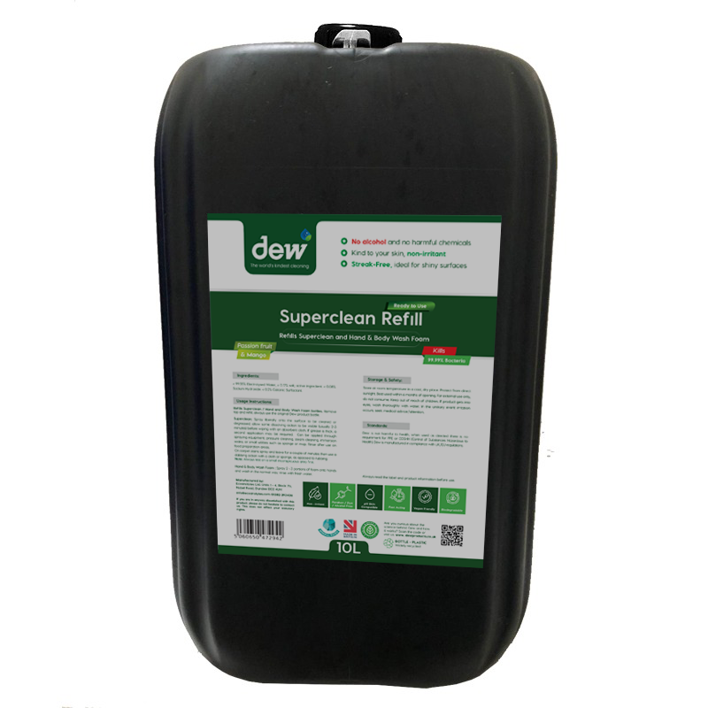 Dew Superclean Passion fruit & Mango Refill 10L